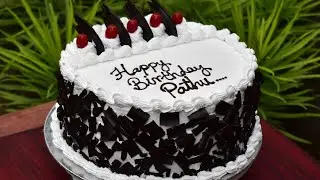 Easy black forest cake designing | cake design | simple cake design