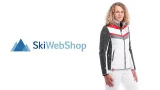 Almgwand, Engelsberg, ski jacket, women, grey/white