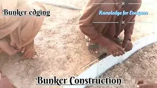 Flexible, waterproof and termite resistant solution of Bunker edging. golf construction