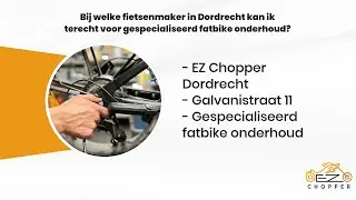 Bij welke fietsenmaker in Dordrecht kan ik terecht voor gespecialiseerd fatbike onderhoud?