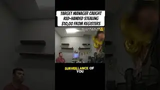 Manager at Target takes $10,000 dollars from cash registers #shorts # #crime #cops #policevideo