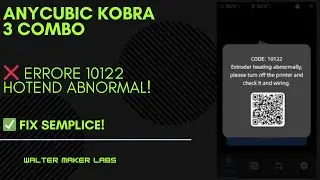 Anycubic Kobra 3 – Errore 10122: Come Risolvere il Problema dell’Estrusore #anycubic #fix #diy #3d