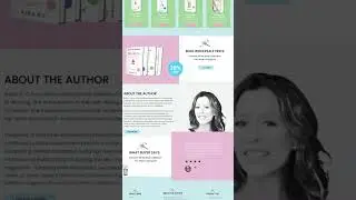 Book Author and Publisher Landing Page Design #landingpage #author #publisher #wordpress