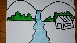 It's very easy to Draw | Beautiful Nature 