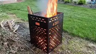Burn barrel for yard waste video