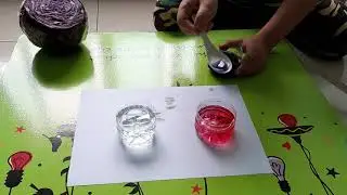 Detection of acid and base from two unknown solutions