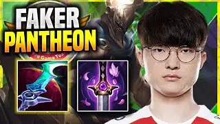 FAKER IS SO GOOD WITH PANTHEON! - T1 Faker Plays Pantheon Mid vs Twisted Fate! | Season 11