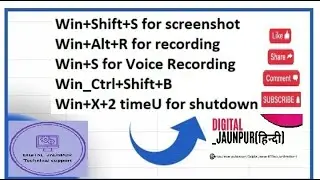 How to use shortcut screenshot, recording and shutdown?