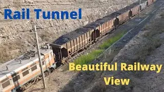 Coal Mining Rail Tunnel | How Coal transporeted from Open Cast Coal Mines by Railway |Running train