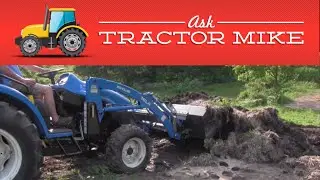 Moving a Manure Pile with a Front End Loader (5 tips for new operators)