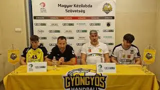 Sajtótájékoztató: HE-DO B. Braun Gyöngyös - Balatonfüredi KSE (25-21)