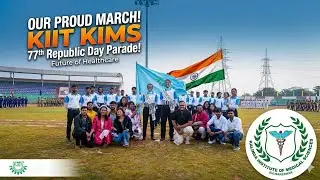 🇮🇳 77th Republic Day Parade | KIIT School of Medicine 💊Honouring and the future of healthcare.#vlog 