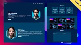 Personal Portfolio Website Design in Flutter | Rsponsive Website in Flutter | Flutter Web (Part 3)