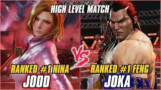 TEKKEN 8 ▰ JODD (#1 Ranked Nina) vs JOKA (#1 Ranked Feng) ▰ T8 HIGH LEVEL GAMEPLAY