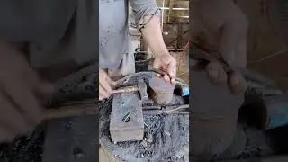 ujicoba bahan baja HSS potong paku