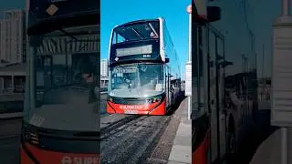 London Bus route SL3 departing Abbey Wood Station with assault alarms!!    #superloop