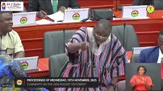 Hon. Dr. Mohammed Amin Adam, delivers his submission during the debate on the 2026 Budget Statement.
