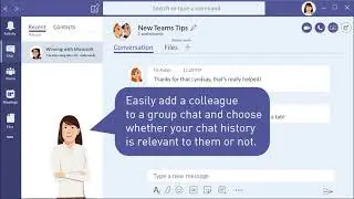 Microsoft Teams tip #24: How to add a colleague to a group chat