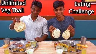Unlimited Great Indian Veg Thali Challenge-Indian Great thali At Onliy Rs 199| Hum Hai Bhukkad No.1