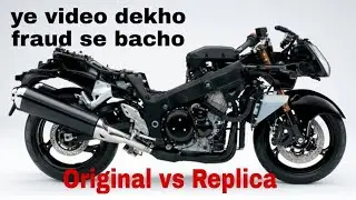 Modified Hayabusa Replica and Original Suzuki Hayabusa Differences || Modification Fraud exposed