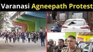 Violent Protests In Varanasi Over New Indian Army Recruitment Scheme Agneepath
