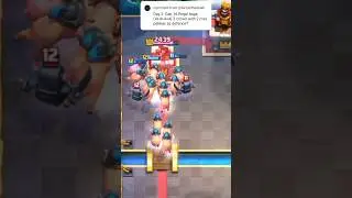 Can 4x royale hogs with mini pekka defense 3 crown? #3crown #raftheking @crescentcluster13