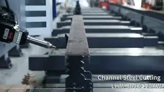 140x58x58x6mm Channel Steel bar beam Laser Cutting Machine Tube Laser Cutter