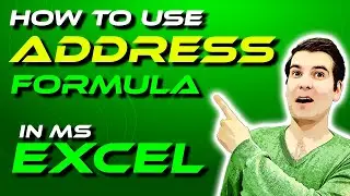 How To Use The ADDRESS Function In Microsoft Excel | Microsoft Excel Tutorial