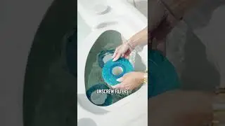 How to clean your Highlife Spa's Tri-X Filter: With household dishwash liquid & soak overnight.