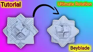 How To Make A Paper Beyblade | World Largest Beyblade | High Speed Beyblade.