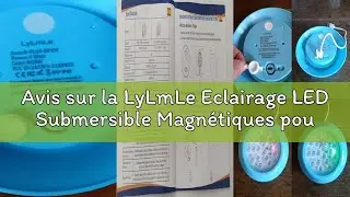 Avis sur la LyLmLe Eclairage LED Submersible Magnétiques pour Piscine Hors Sol, 15cm Lumiere Piscine