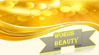 words beauty
