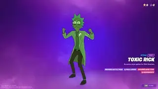 NEW Fortnite TOXIC RICK SKIN! (Rick Sanchez)
