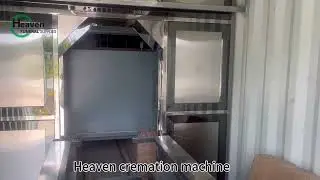 Heaven human cremation system with decoration door