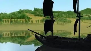 black pearl - pirates ship in sea - 