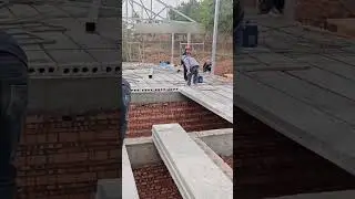 Precast concrete panel roof installation