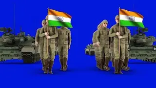 INDIAN FLAG SOLDIERS / BLUESCREEN / SILVERSCREENANIMATION