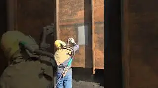 Copper Slag & Garnet Blend-Dry Blasting Demonstration