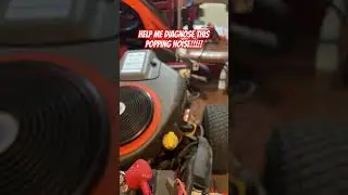 Popping noise problem #lawnmowingbusiness #lawnmowerengine #lawncare #lawnmowerparts #husqvarna