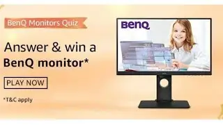 Amazon LG monitor quiz Answer and win 10000 | play now | Amazon great indian festival