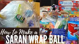 How To Make a Saran Wrap Ball + Ideas for What To Put Inside a Saran Wrap Ball!!