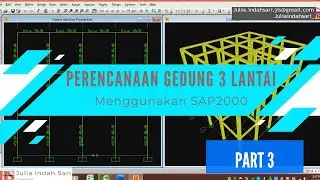 TUTORIAL SAP2000 PEMODELAN DAN ANALISIS GEDUNG 3 LANTAI PART 3