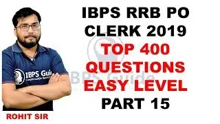 TOP 400 QUESTIONS - IBPS RRB PO & CLERK 2019 - REASONING - PART 15