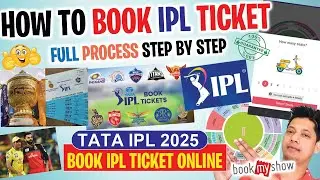 🚀 IPL 2025 Ticket Booking Kaise Kare?  Book My Show Se Online IPL Tickets Buy Kare | TATA IPL 2025