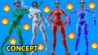 *NEW* FORTNITE RECON EXPERT SKIN STYLES - CONCEPT SHOWCASE SKINS