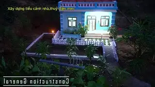 Miniature house and mini hydroelectric plant