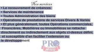 Presentation proservices