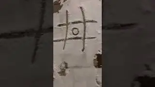 tic-tac-toe in snow #snow #game #fungame #shorts #funny
