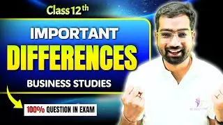 MOST IMPORTANT DIFFERENCES Questions for BST Class 12 BOARD Exam 🔥