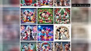 Mickey and Minnie Christmas 5D DIY Diamond Painting Cross Stitch Disney Cartoon Mosaic Full Drill Ro
